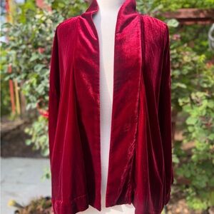 GAP Velvet Jacket in Rich Burgundy